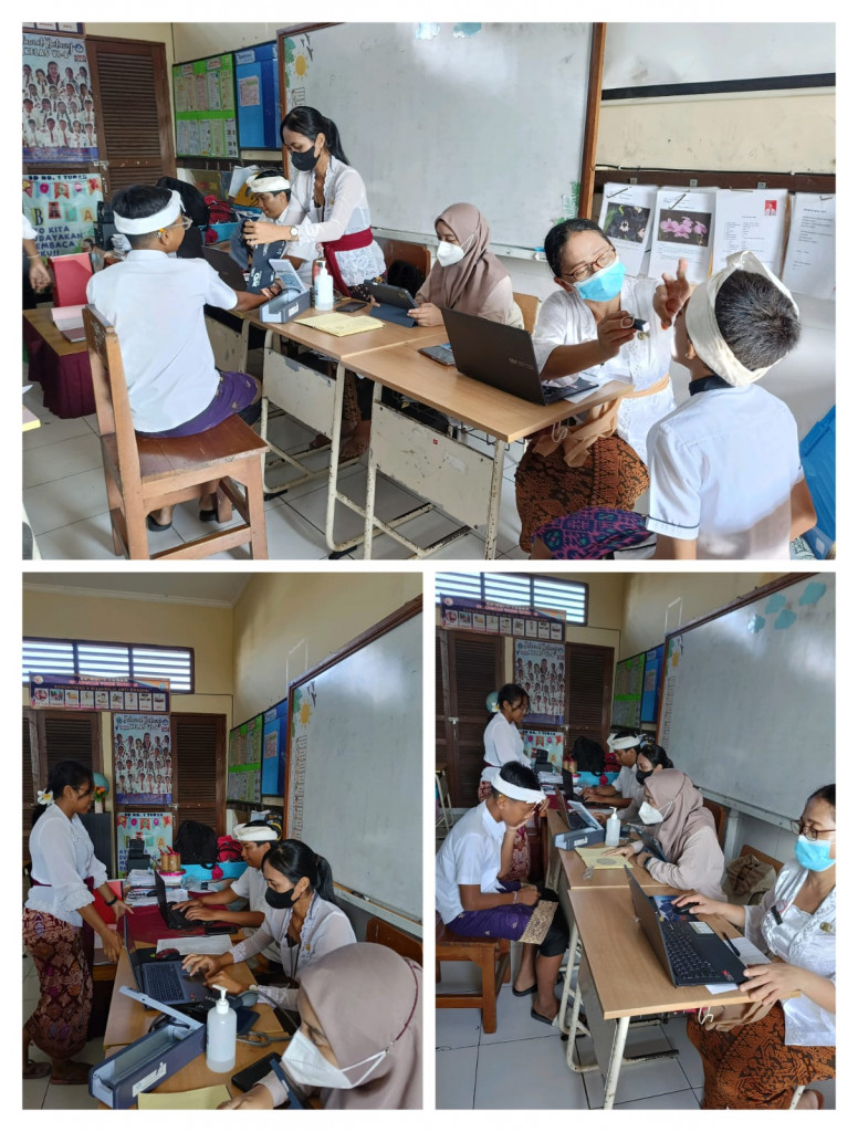 Laporan  kegiatan pemeriksaan berkala di SD 1 Tuban. Tgl 14/03/2025